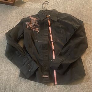 English laundry button up cowgirl shirt